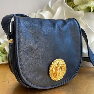 Kleinberg Sherrill Crossbody in Navy Leather | VTG